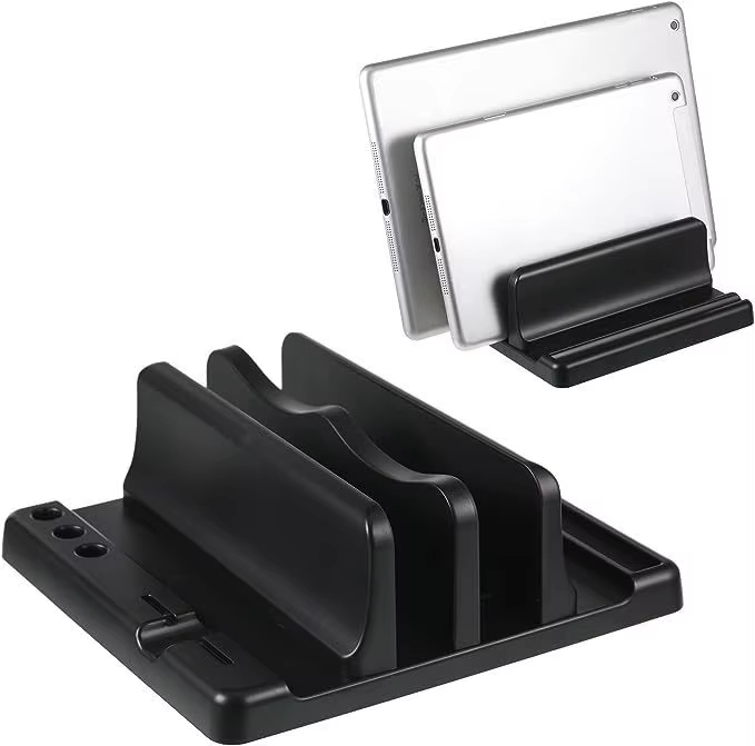 Tablet Accessory - オフィス ABS ラップトップスタンド 垂直に置くとデスクスペースを節約 コンピューターアクセサリーを簡単に置くことができます 幅を伸ばすことができ、オフィスデスクに収納できます