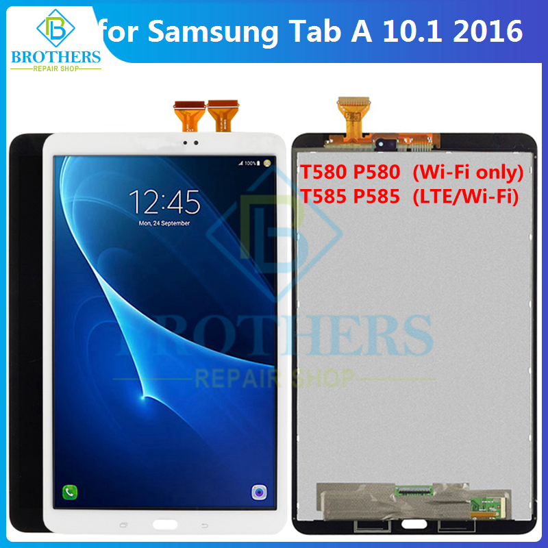 Tablet Accessories For Samsung - サムスンギャラクシータブ10.1 2016 sm-t580 sm-t585用LCDタッチスクリーン