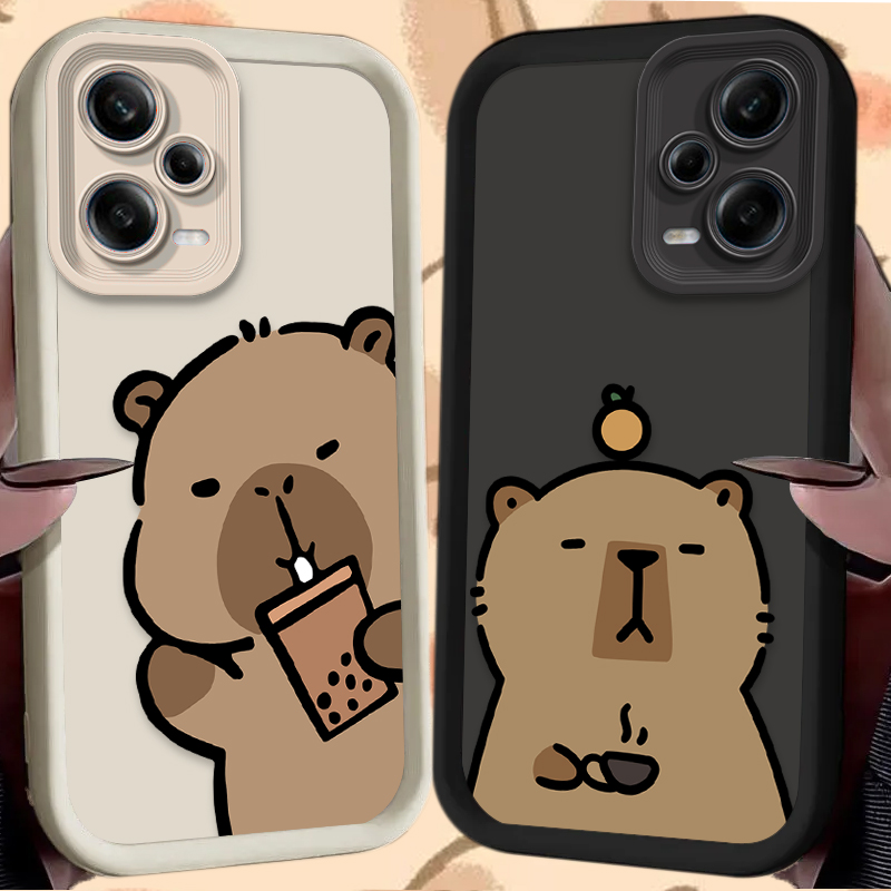 Xiaomi Redmi Note 14 - 漫画風のかわいいカピバラのスマホケース Xiaomi Redmi Note 14 14S