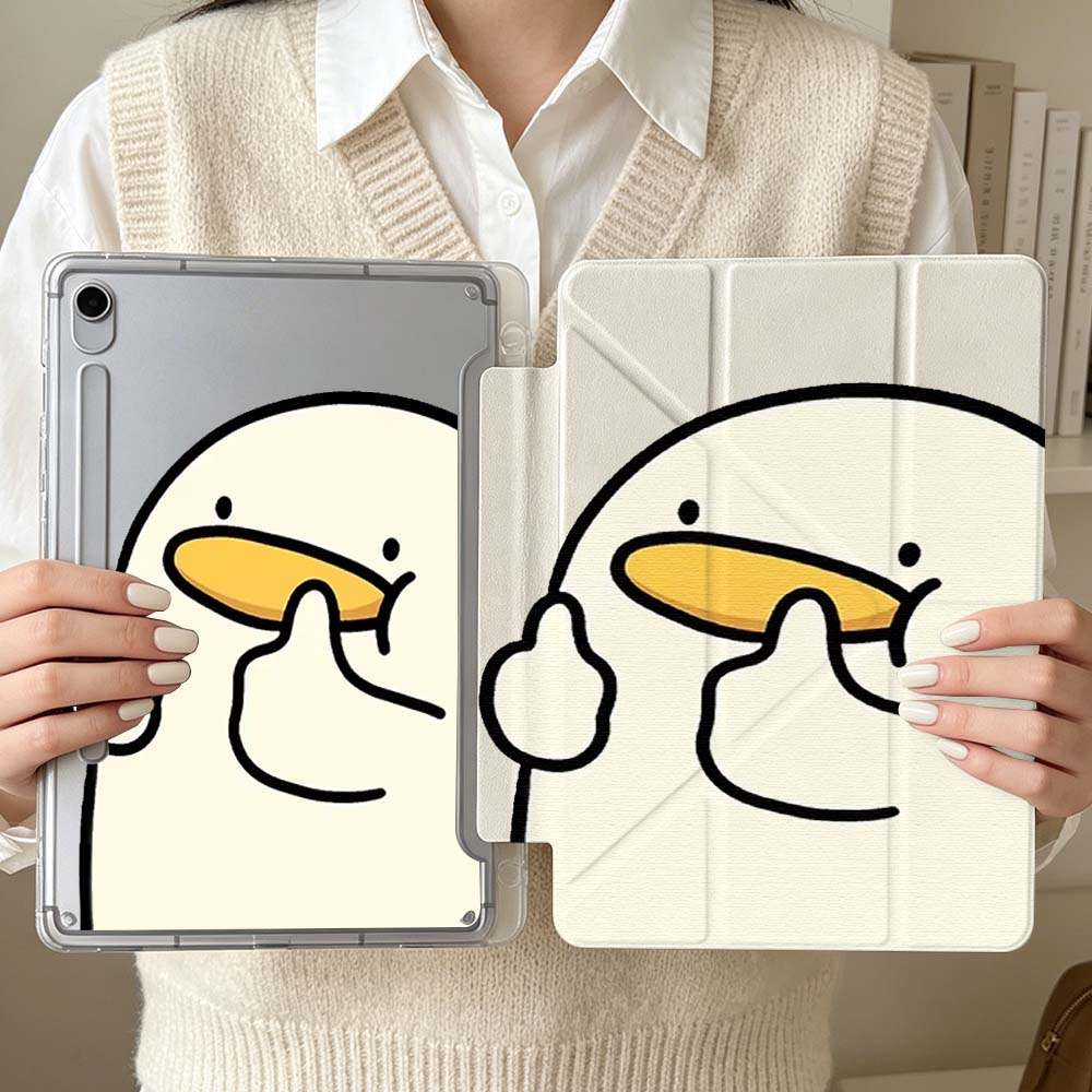 Tablet A9 Accessories - かわいいアヒルのソフトケース、Samsung Galaxy Tab S6 S7 S8