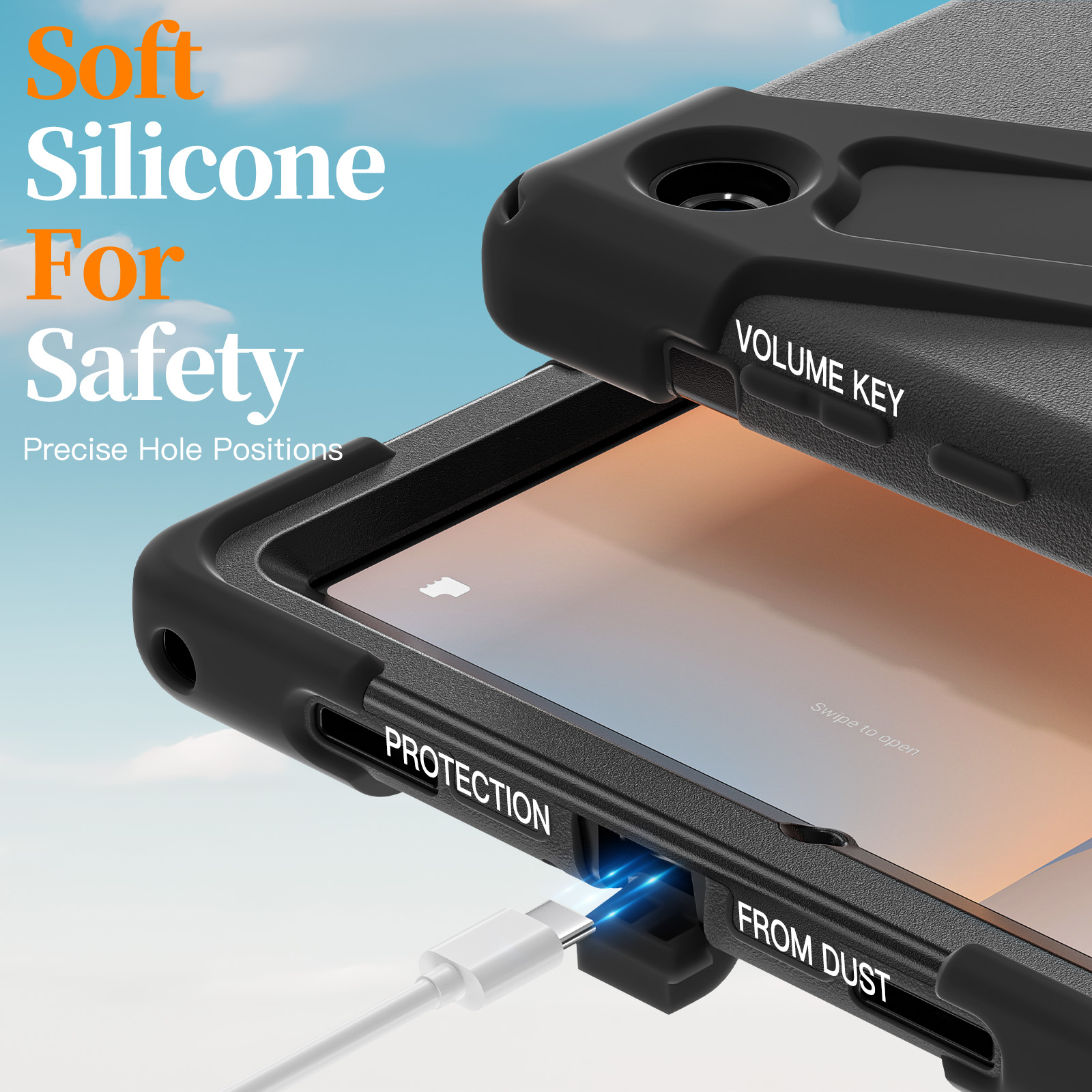 AJIUYU 360 °   回転式耐衝撃ケース Samsu - Tablet A9 Accessories のレビューと価格
