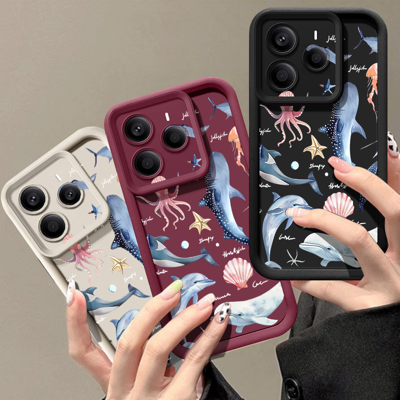 かわいいイルカ柄のソフトケース Xiaomi Redmi N - Xiaomi Redmi Note 14 のレビューと価格