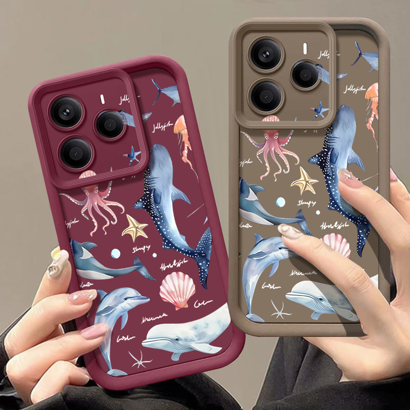 かわいいイルカ柄のソフトケース Xiaomi Redmi N - Xiaomi Redmi Note 14 のレビューと価格