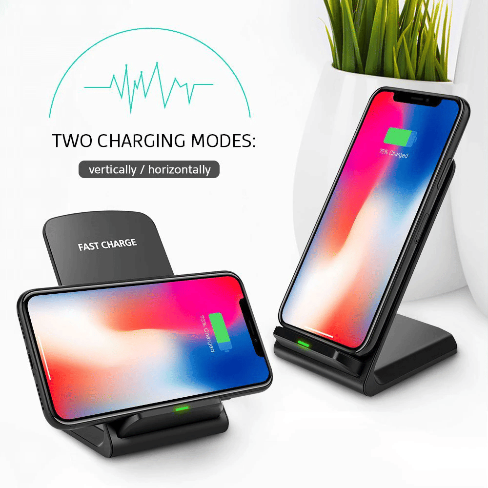 Qiワイヤレス高速充電器充電パッドスタンドドック（サムスンギ - Wireless Charging Pad のレビューと価格