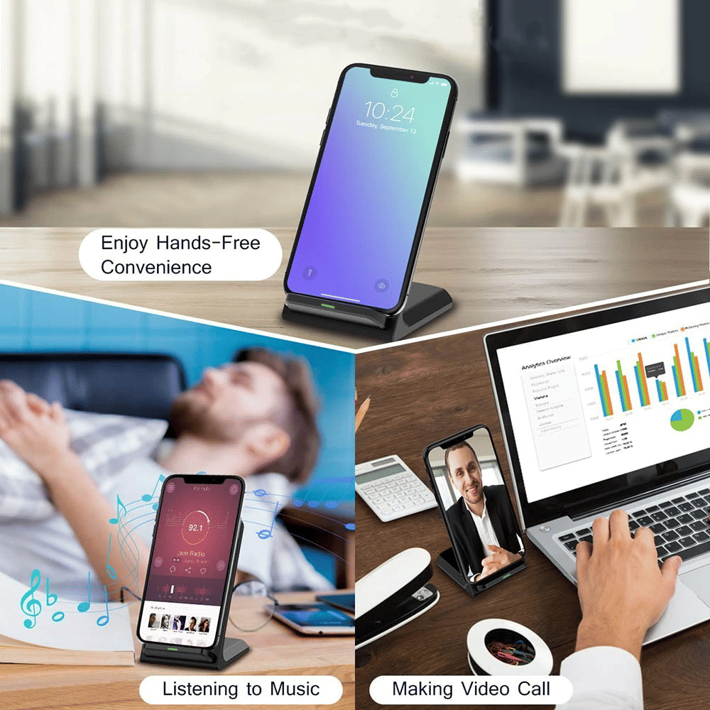 Qiワイヤレス高速充電器充電パッドスタンドドック（サムスンギ - Wireless Charging Pad のレビューと価格