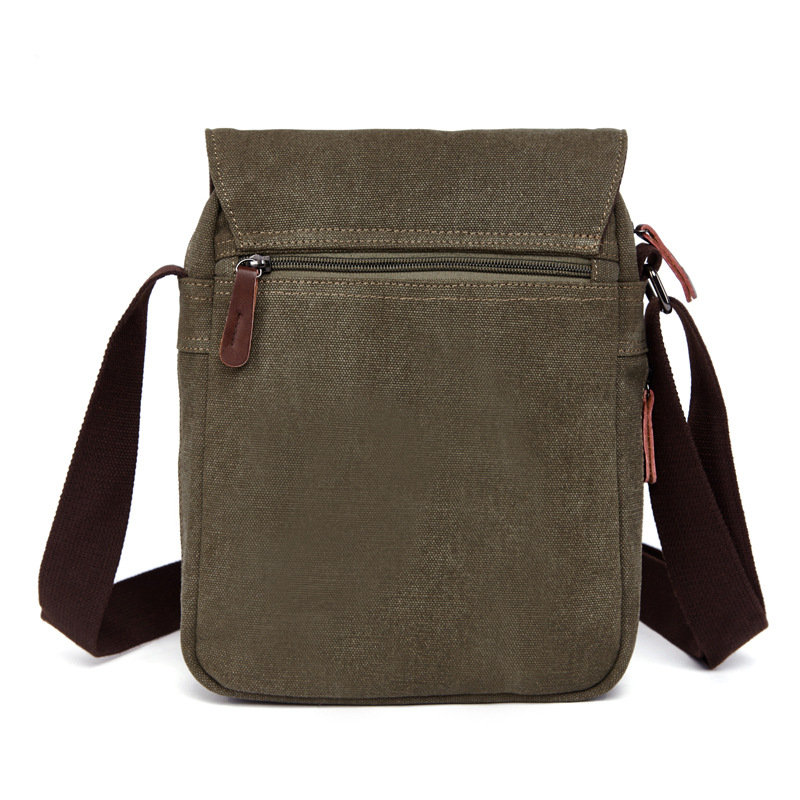 カジュアル男性ショルダーバッグヴィンテージキャンバスファッシ - Tablet Shoulder Bag のレビューと価格