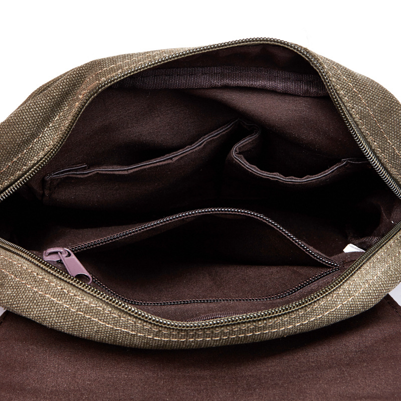 カジュアル男性ショルダーバッグヴィンテージキャンバスファッシ - Tablet Shoulder Bag のレビューと価格
