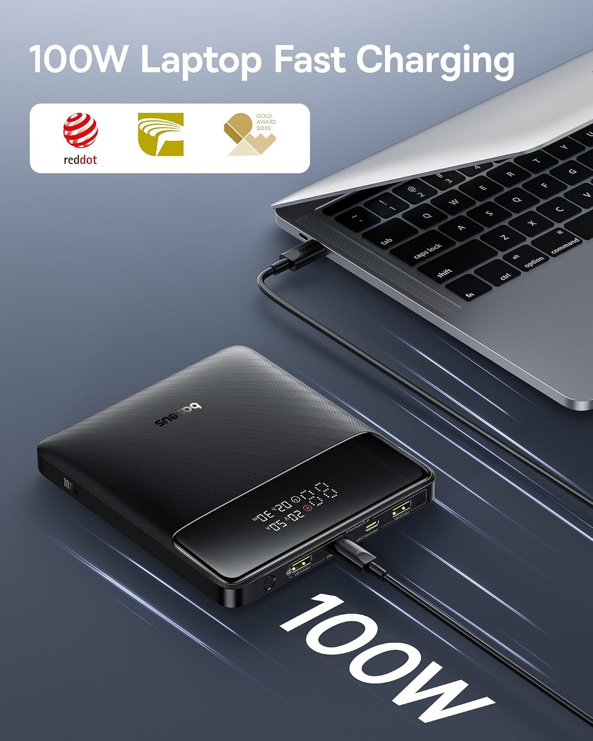 Baseus ノートパソコン用ポータブル充電器 100W 2 - Accessories For Android Tablet のレビューと価格