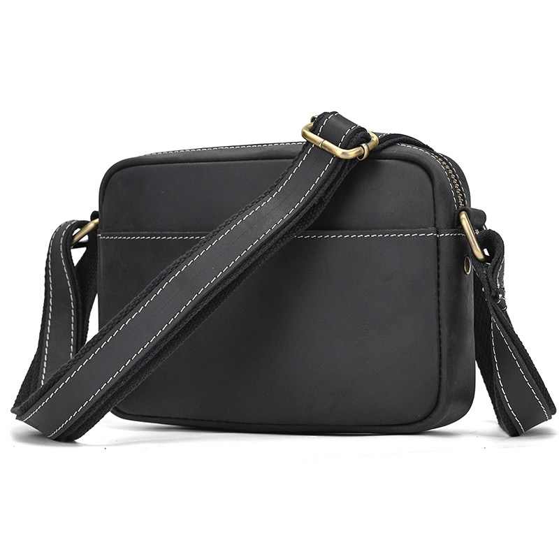 クレイジーホースレザーメンズクロスボディバッグメンズバッグレ - Tablet Shoulder Bag のレビューと価格